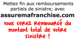 Mettez fin aux rembousements partiels de sinistre; avec assuremafranchise.fr Vous serez rembourse du montant total de votre sinistre 