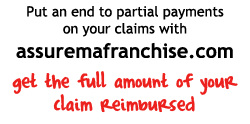 Put an end to partial payments on your claims with assuremafranchise.com - get the full amount of your claim reimbursed